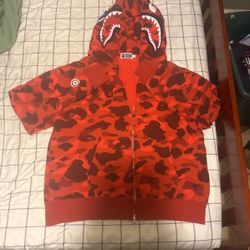 BAPE Hoodie Red