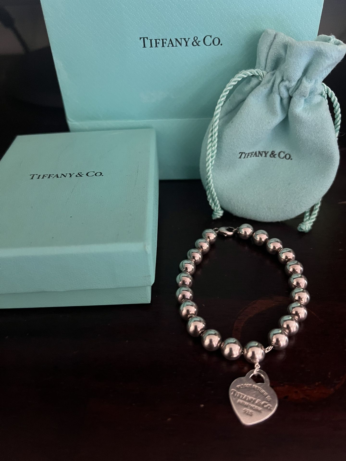Tiffany Silver Bead Bracelet