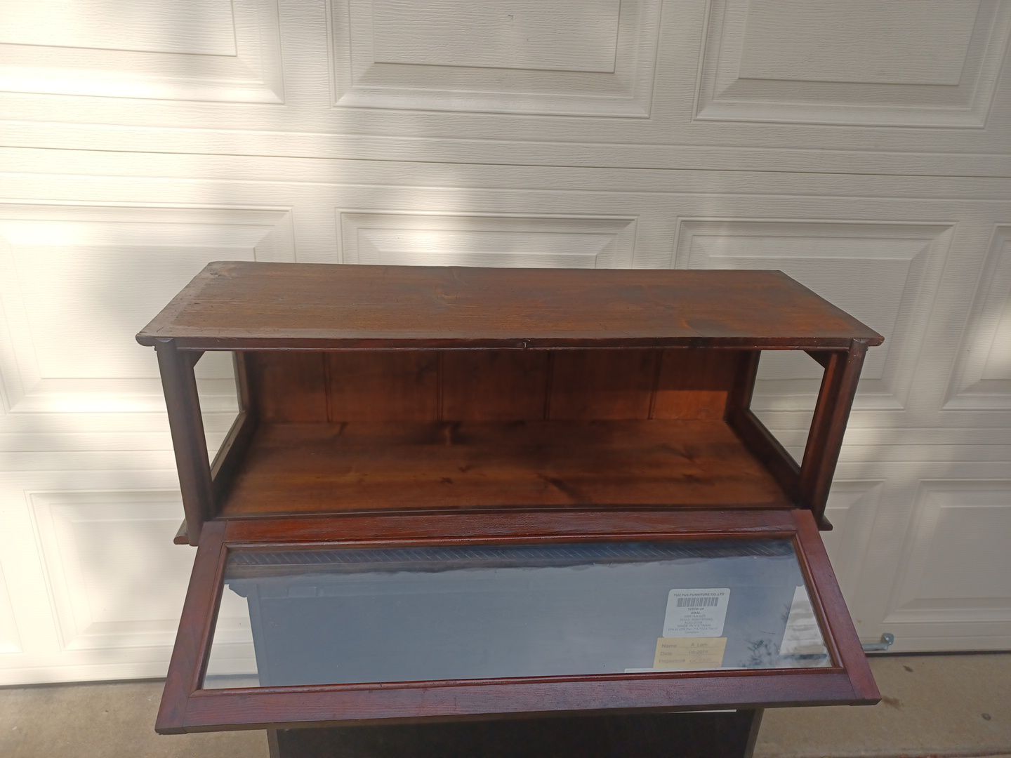 Antique lawyers bookcase single