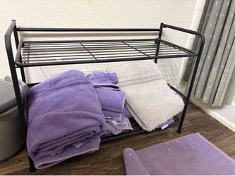 Two‑Tier Metal Storage Rack