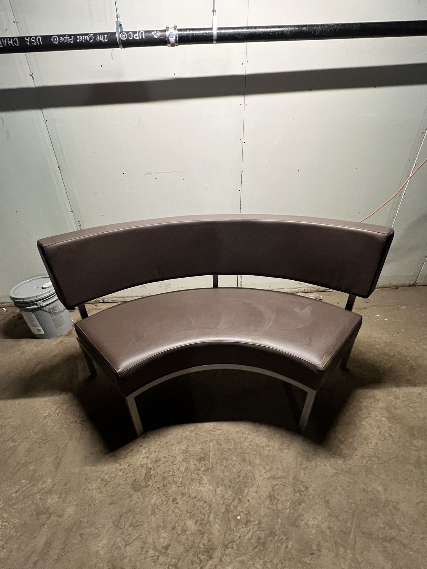 Leather Corner Bench