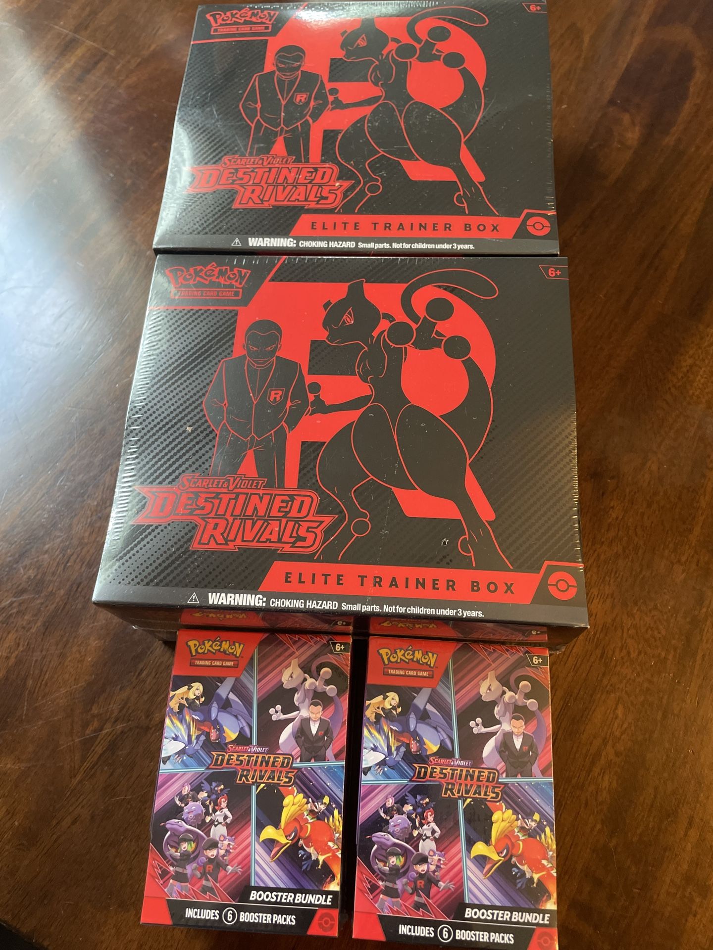 Pokémon Destined Rivals ETB and Booster Bundles New Sealed