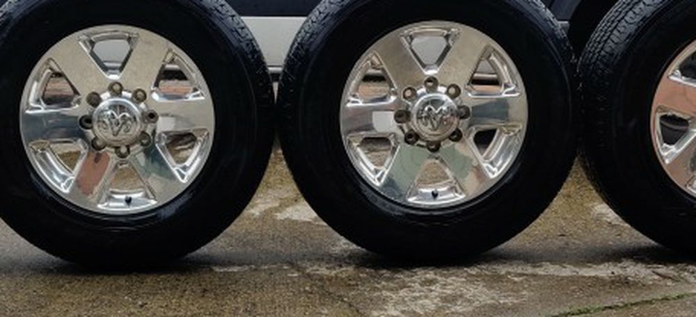 Dodge Ram 2500/3500 Oem Wheels & Goodyear Wrangler Tires