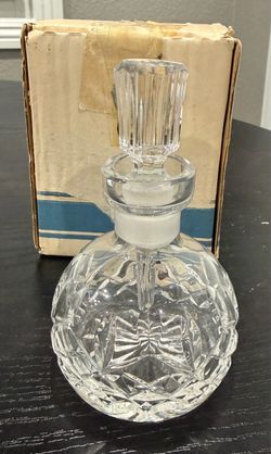 Waterford Crystal LISMORE Round Perfume Bottle with Stopper