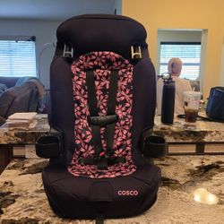 Cosco 2 In 1 Carseat With Cup Holder PINK 