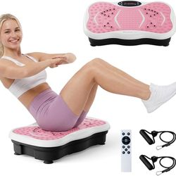 Brand New in sealed box Vibration Plate Exercise Machine w/ Resistance Bands & Bluetooth