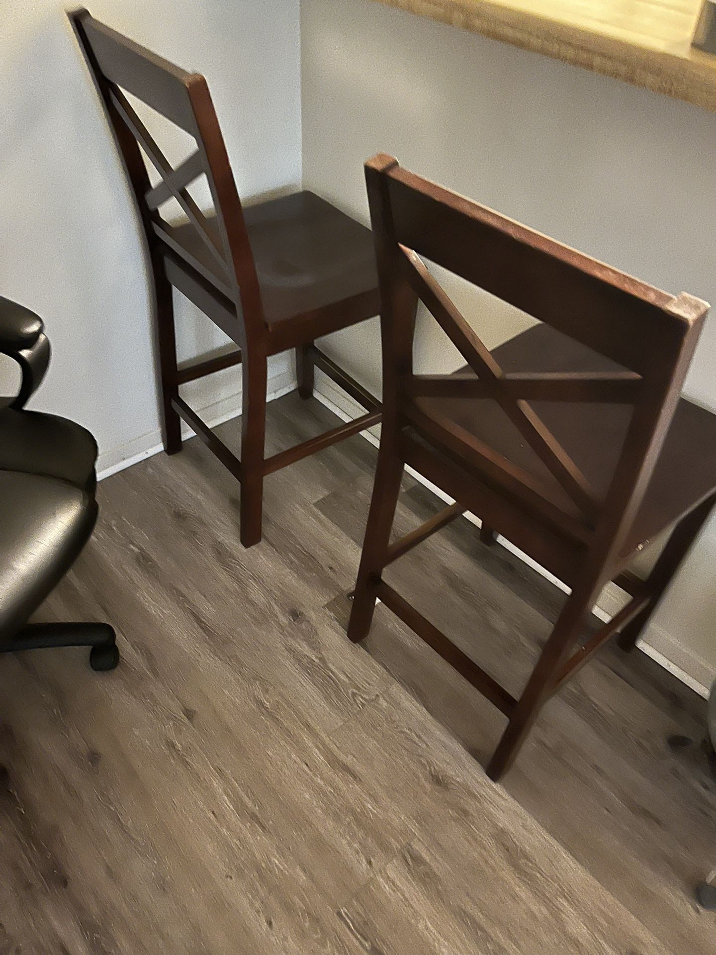 2 Bar Stools/Tall Chairs 