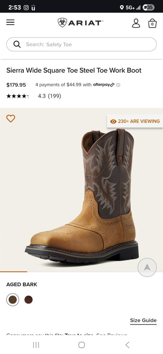 2 Pairs Of Work Boots