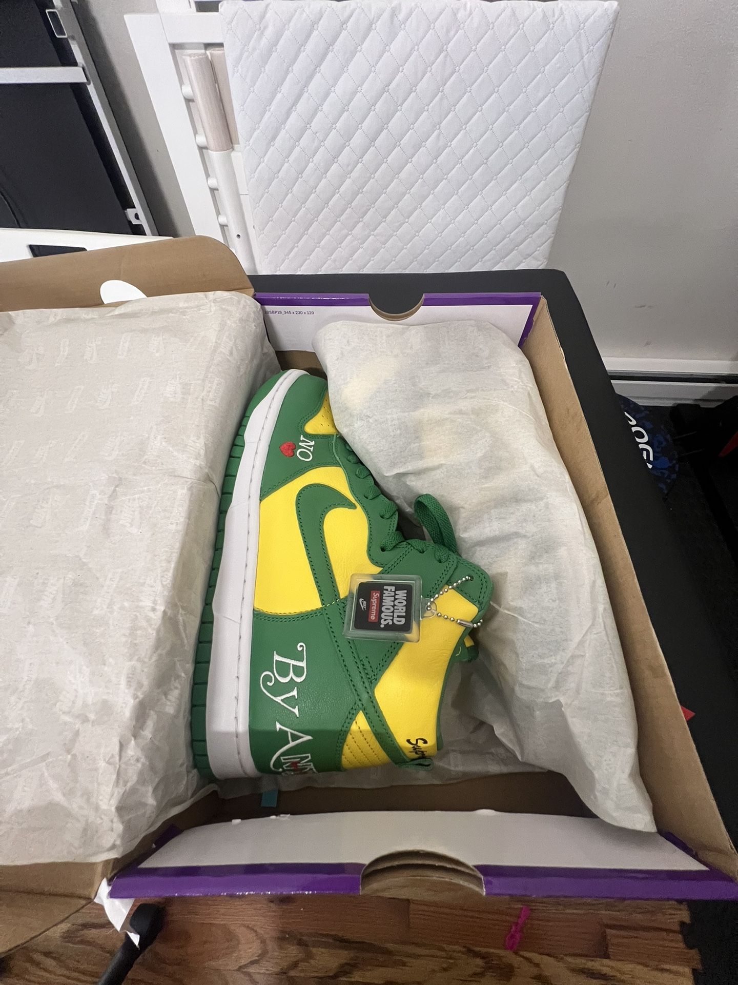 Supreme x Dunk High SB ‘By Any Means - Brazil’ | Size 10