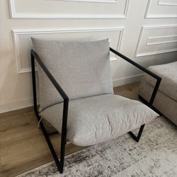 Two Zinus Accent Chairs 