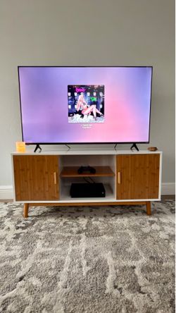 Couch and 50’ Tv with Tv Stand/Moving and Must Go