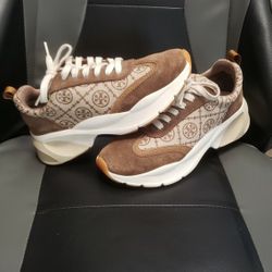 Tory Burch T Monogram Good Look Trainer Hazel T  Monogram  womens size 7M 