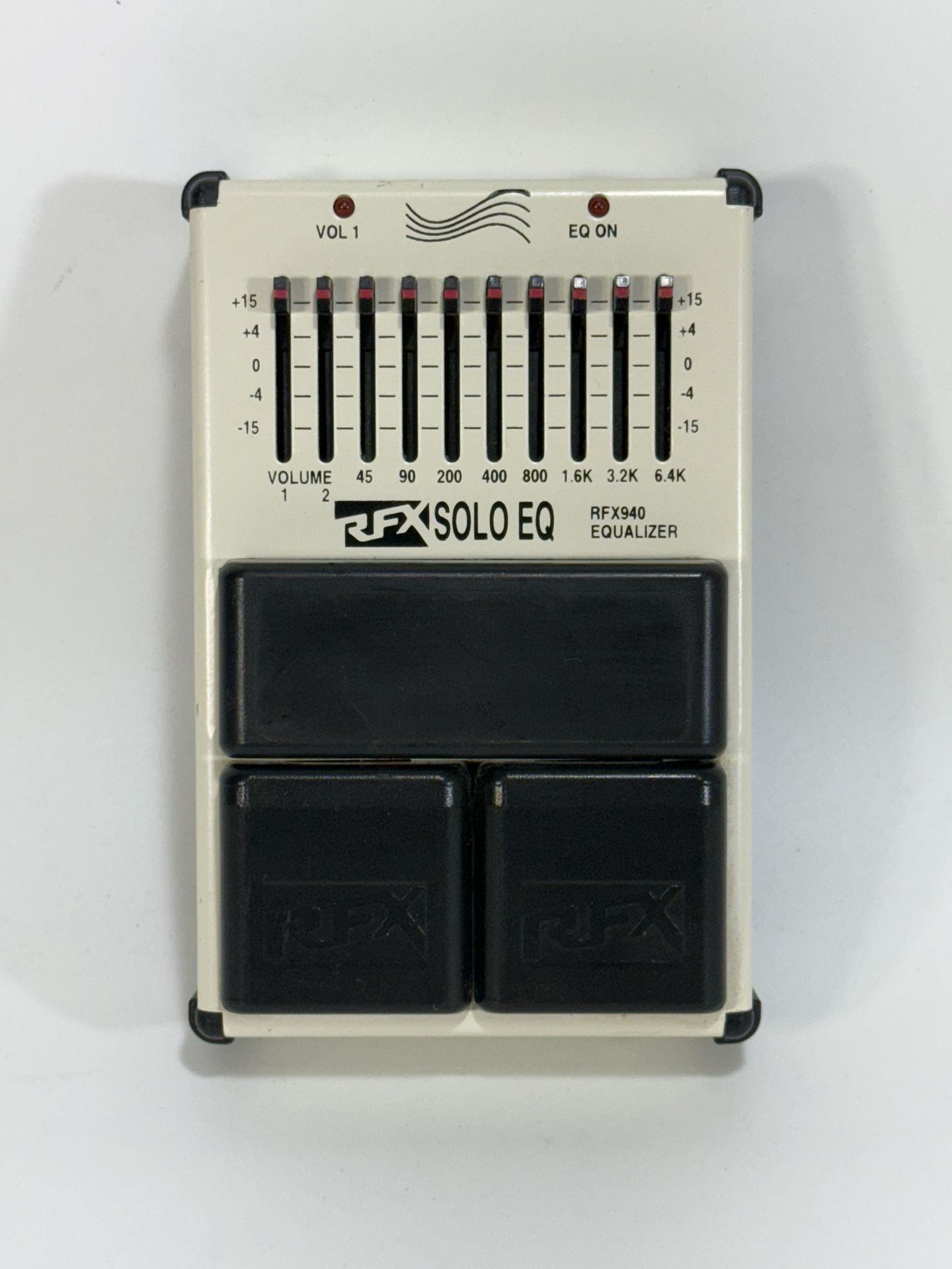 Vintage RFX RFX940 ~ Solo Instrument Equalizer Foot Pedal ~ White ~ Made in USA