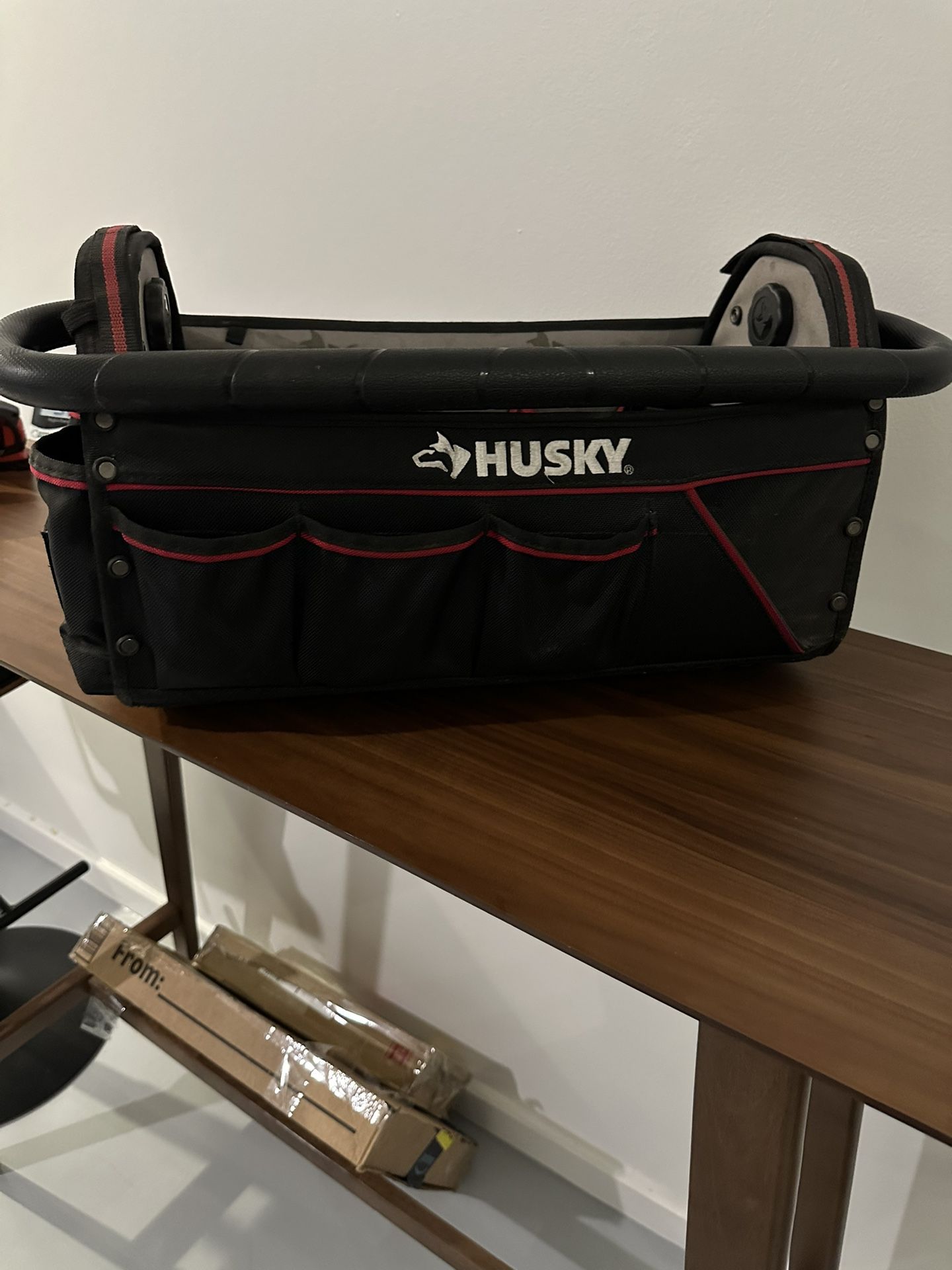 Husky Tool Bag 20" With Carry Handle Heavy Duty Polyester Black