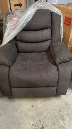 Brown Fabric Recliner