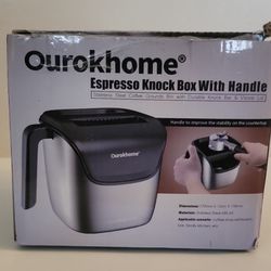 Brand new Ourokhome Knock Box Espresso Accessories, The Latest Patented Stainless Steel Espresso