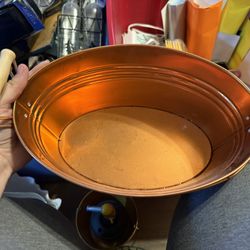 Metal Flower Or Storage Bins. 