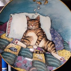 Vintage Kitty Cat Nap Collectors Plate