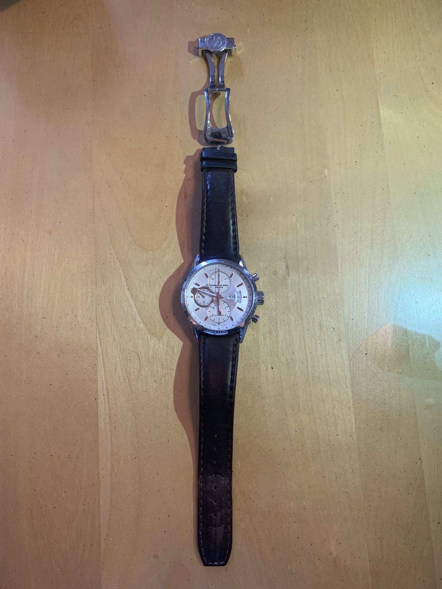 Raymond Weil rose gold men’s watch