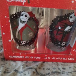 Walt Disney Christmas Glasses