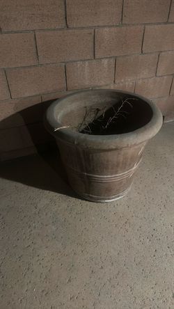 Outside beautiful pots