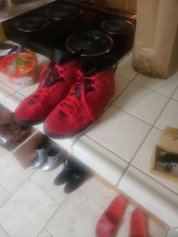 Air Jordan 6 Red Sneakers