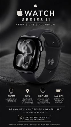 Apple Watch Series 11 – 46mm GPS – Brand New, Sealed