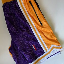 Collect + Select Swingman Shorts "Lakers” - Men’s Size 2x