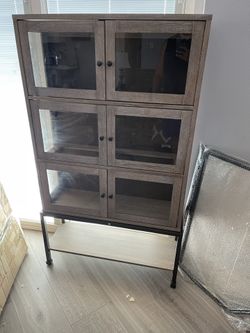 New Country French Display Case Or Hutch