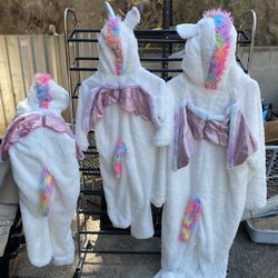 Unicorn Costumes, Set Of 3