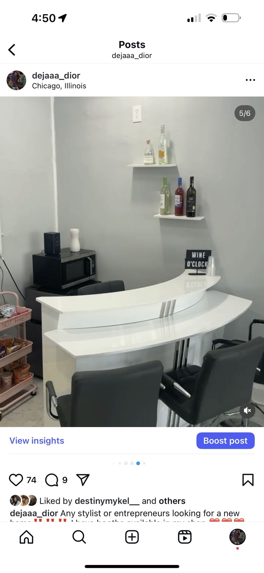 Modern White Home/Salon Bar with Seating – Sleek & Stylish