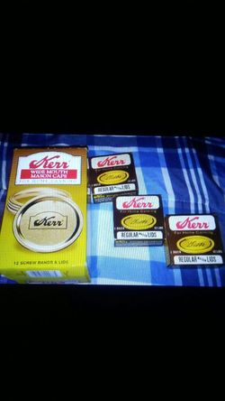 Kerr and Ball vintage mason jars