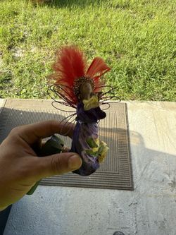 Fantasy Fairy Figurine, Red Hair, Hand-Painted