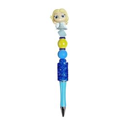Blue Fairy Disney Doorables Custom Beaded Ballpoint Twist Pen Blue Topper