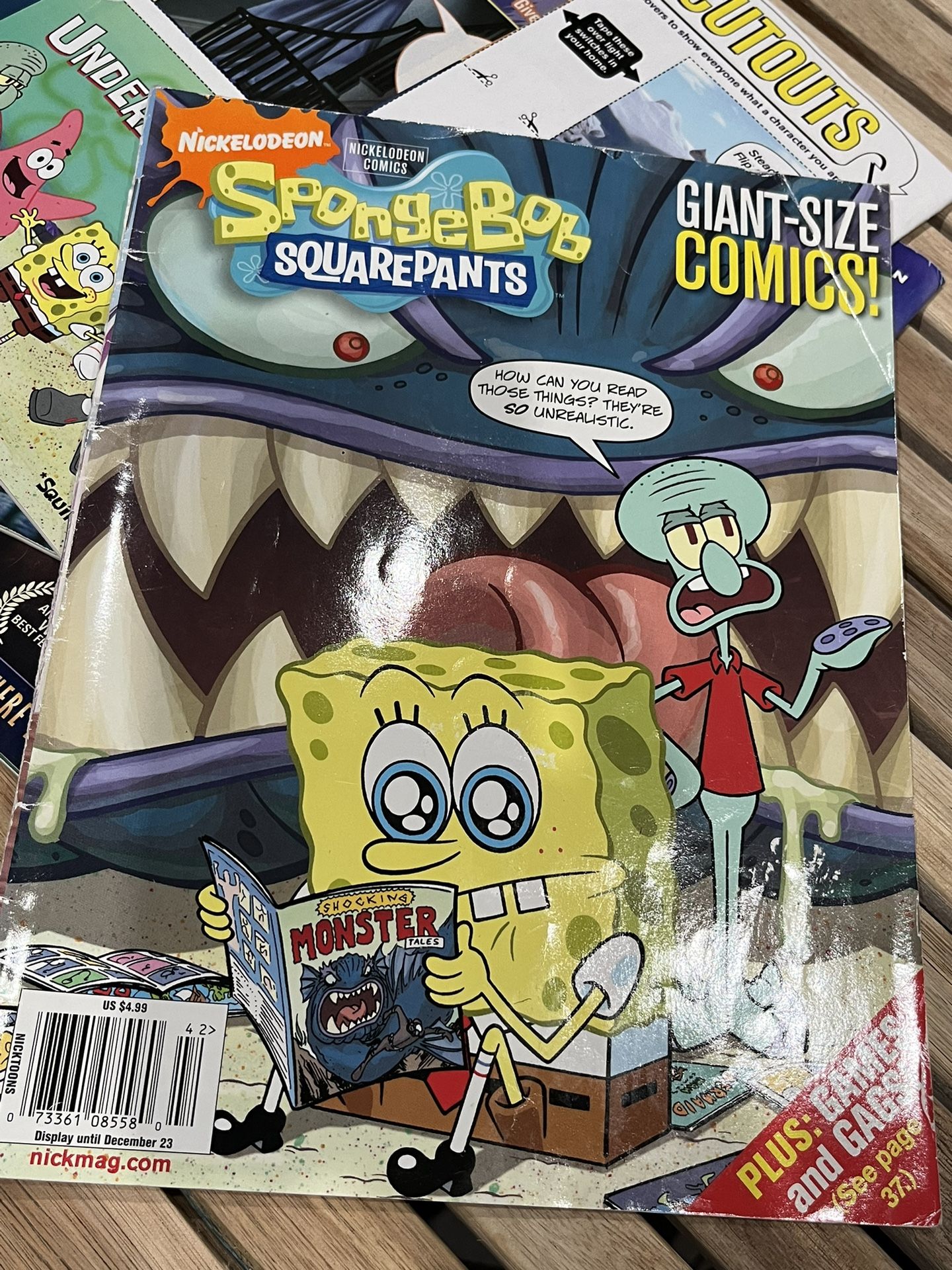 Nickelodeon SpongeBob Magazine giant size comics November 2008 Issue 31