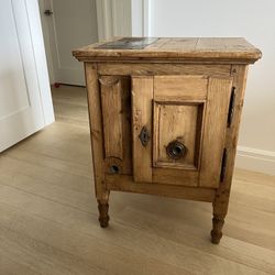Vintage Icebox Cabinet/Side Table