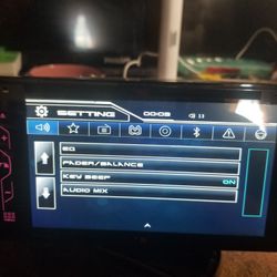 car Stereo  double  dim touch screen  blue  Tooth  sd card n