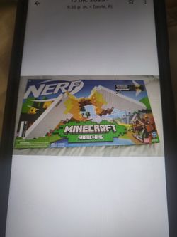 NERF Minecraft Sabrewing with 8 Elite