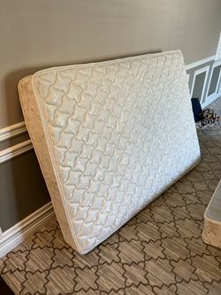 Full Mattress With Box Spring And Frame No Smoking No Pets - Perfect Sleeper 