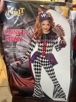 Girl clown costume