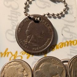 Double-sided 1789 George Washington Coin Pendant 