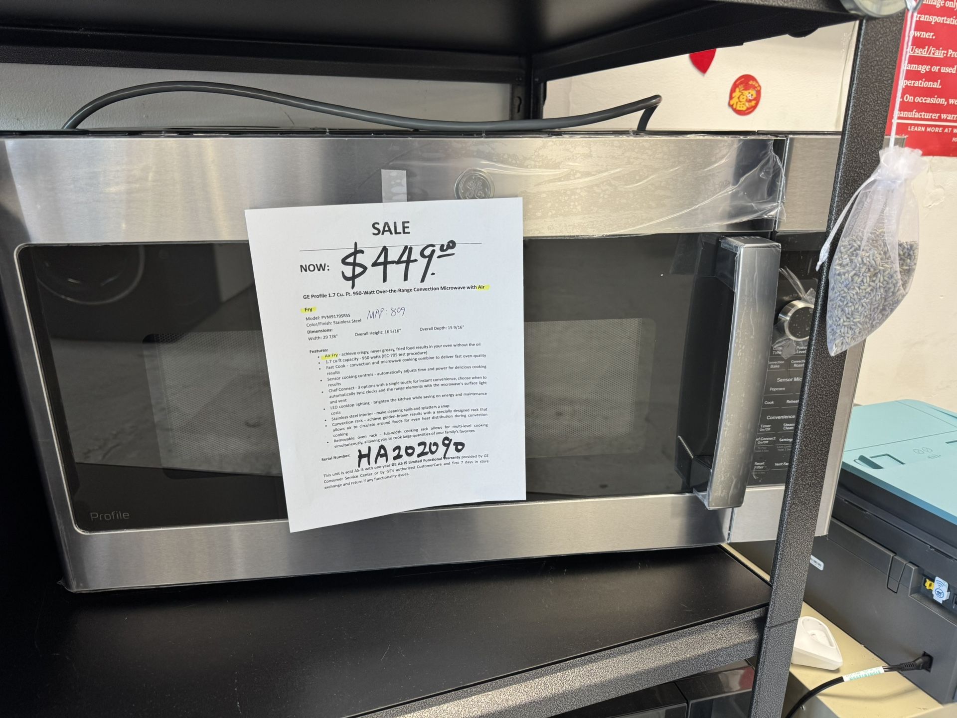 Over The Range Convection Microwave With Air Fly