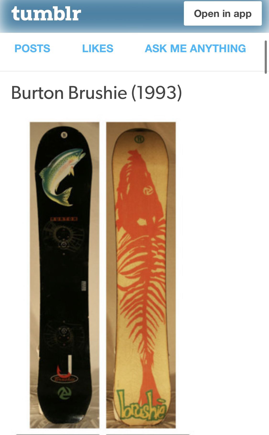  Burton Brushie Trout - Original - Vintage Collection