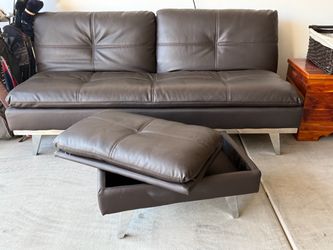 Futon with ottoman