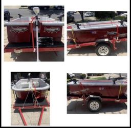 Sorense 7 FT Good Condition Trailer Almost New With A Minn KOTA Riptide Motor