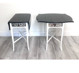 Wood End & Side Table Drop leaf Style + Please Read Description.$30 each.