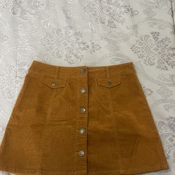 Forever 21 Brown A-line Casual Skirt