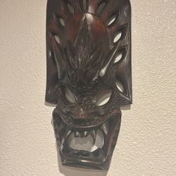 Tagalog Pinoy Vintage Wood Mask