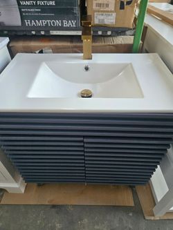 30inch x 19inch Modern Bathroom Vanity with Sink