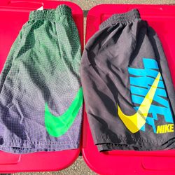 2 pairs Nike Youth Boys Swim Shorts Size L 14-16